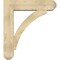 Ekena Millwork Thorton Craftsman Rough Sawn Bracket w/ Offset Brace, Douglas Fir, 8"W x 32"D x 36"H BKT0806X32X36THR04RDF - alternate 4